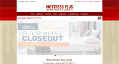 Desktop Screenshot of mattressplusga.com